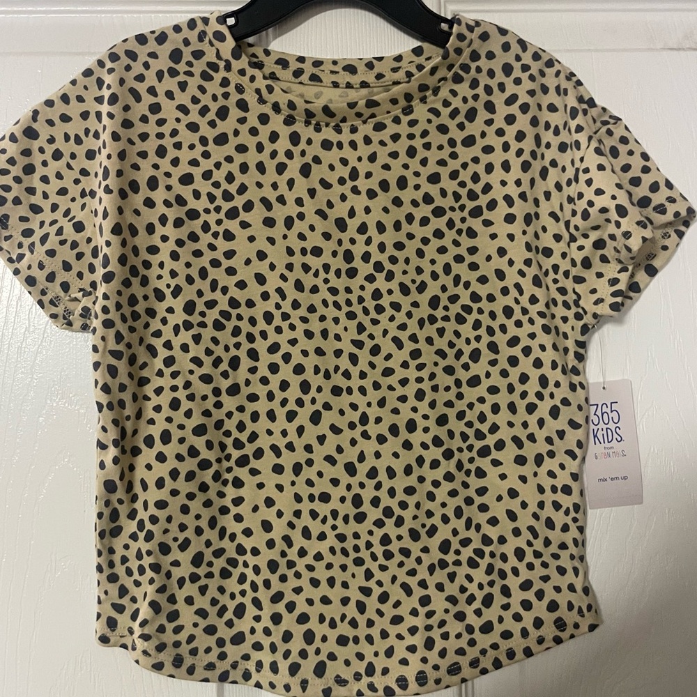 🔴3/$12‎ Garanimals 365 Kid's Girl’s leopard print top! NWT! Size 4.